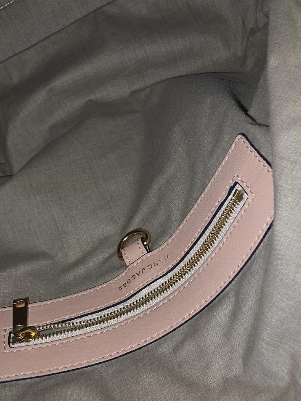 Marc Jacobs Quilted Satchel in Soft Pink with Gold Hardware